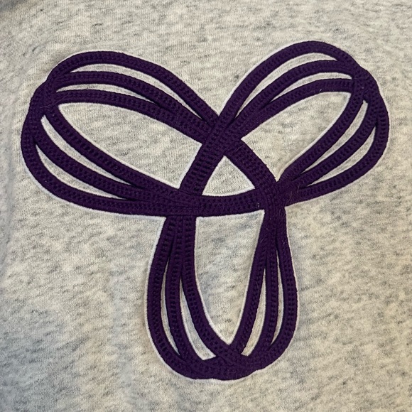 TNA grey & purple hoodie - Picture 2 of 5